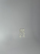 PINGENTE MENINO E MENINA CRAVEJADO CORAÇÃO