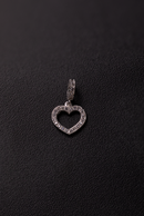 BERLOQUE CORAÇÃO CRAJADO PRATA 925