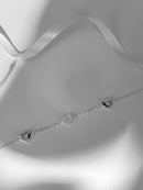 PULSEIRA 3 CORAÇÕES BOLEADA PRATA 925