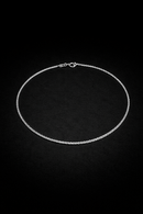 TORNOZELEIRA PIPOCA FIO 140 24CM PRATA 925