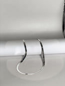 COLAR LAMINADA 45CM PRATA 925