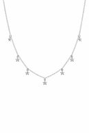 COLAR NT CRISTAL ESTRELAS PRATA 925