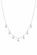 COLAR NT CRISTAL GOTA PRATA 925