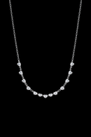 COLAR NT CRISTAL CORAÇÃO PRATA 925
