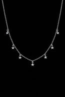 COLAR NT CRISTAL ESTRELAS PRATA 925